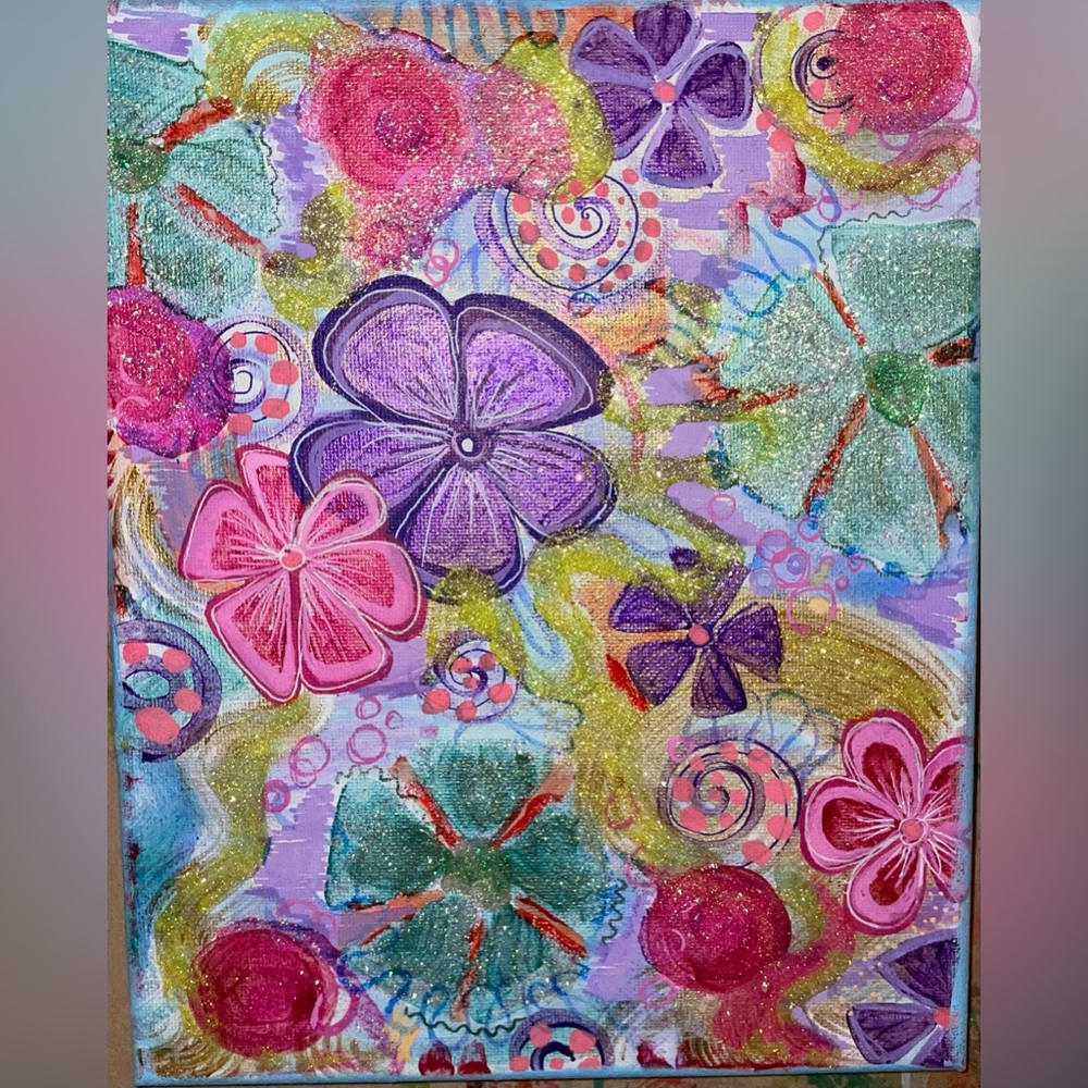 Floral Abstract Canvas Art